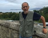 Javier Solana, hace unos d�as, de vacaciones en Cela (Bueu). 