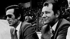 Boskov, a la derecha, al lado de Fern�ndez Trigo