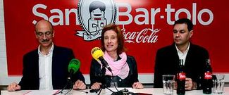 Cayazzo, Sande y Ca�ete presentaron el San Bar-tolo.
