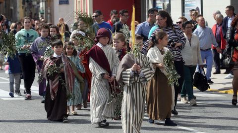 SEMANA SANTA EN BARBANZA, PROCESIN DE LA BORRIQUITA Y BENDICIN DEL DOMINGO DE RAMOS