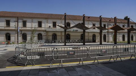 La vieja estaci�n tendr� delante la parada de los buses urbanos