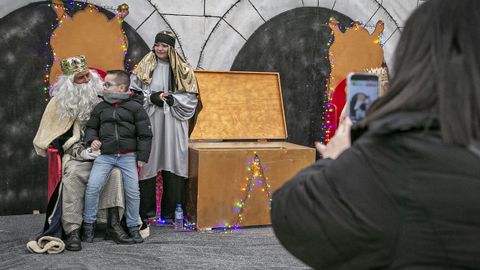 Visita de Melchor, Gaspar y Baltasar a Outes.