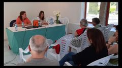 Una de las presentaciones literarias en Letras no Campo