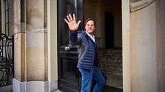 Rutte, a su llegada al lugar donde los partidos de la coalici�n han cerrado el acuerdo.
