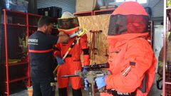 Preparativos en el parque de los SPEIS de Nar�n. 
