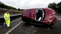 Accidente en la AG-55
