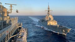 La �lvaro de Baz�n cuando tuvo una estrecha colaboraci�n con el buque alem�n FGS Berl�n