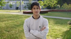 Nicol&aacute;s Out&oacute;n, alumno de primero de Ingenier&iacute;a Aeroespacial.