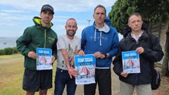 P�rez, Vidal, Parada y Bueno, en la presentaci�n de la cita.