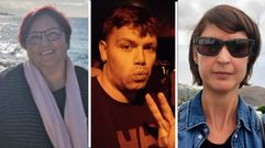 Rosa Varela, Andr�s Barros y Sonia Out�n. 