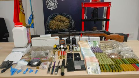 Imagen del material intervenido en la operación Ninja II