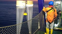 Campa�a de investigaci�n cient�fica en la r�a de Pontevedra entre Bueu y Ons