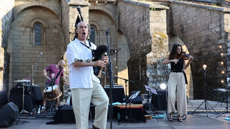 Carlos N��ez, nun dos concertos na Colexiata