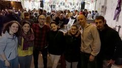 Tanxugueiras, antes del concierto que ofrecieron en 2019 en Cervo