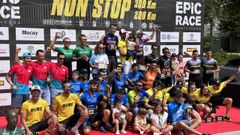 Imagen de los ganadores de todas las modalidades y distancias de la Epic Race Pontevedra 2023.