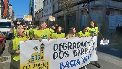 La manifestación recorrió la ciudad desde A Milagrosa hasta el centro