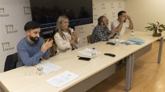 Alvite, Rodr�guez, Moncho G�ndara e Rial, na presentaci�n do documental o venres