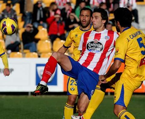 �scar D�az, exjugador del Girona, el pasado fin de semana en el partido contra el Alcorc�n.