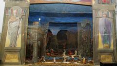 El beln creado por Camilo Daz Balio, en una imagen tomada antes de su ltima restauracin.