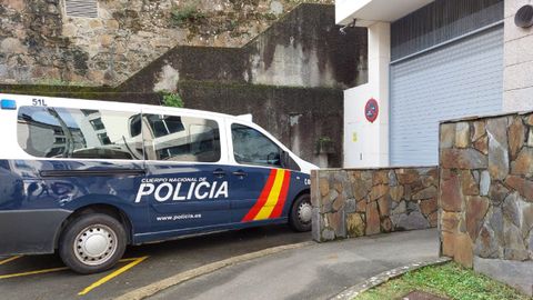 Imagen de archivo del traslado de un detenido a los juzgados de Ferrol