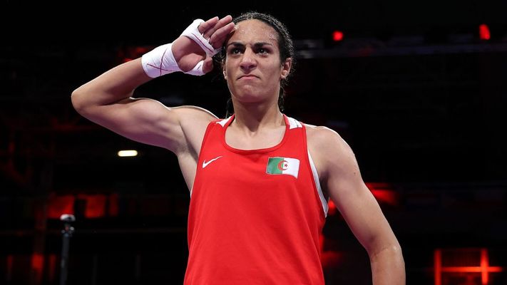 La boxeadora argelina Imane Khelif durante su participaci&oacute;n en los Juegos de Par&iacute;s 2024. 