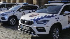 En una imagen de archivo, vehículos de la Policía Local de Santiago