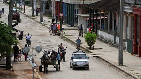 Vista de una calle de Aguacate en Cuba el pasado 16 de marzo