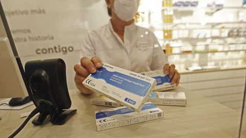 Imagen de archivo de un test de ant�genos.