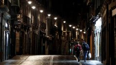 Calle vaca en el centro de Pamplona