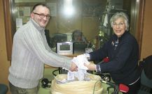 Mancebo y Pi�eiro, empresarios de A Milagrosa, ayer en Radio Voz. 