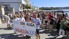 Una de las manifestaciones de los vecinos por las quejas del agua en 2024. 