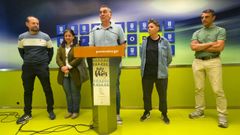 El concejal de Cultura, Demetrio G�mez, present� la Festa dos Libros acompa�ado de libreros pontevedreseses 