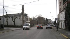 Vista del barrio de Guadalupe, con la capilla a la izquierda