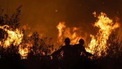Un voraz incendio asola el centro de Portugal