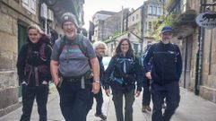 Un grupo de granjeros de Ohio, peregrinando por Pontevedra.