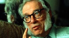El popular novelista de ciencia ficci�n Isaac Asimov (Petr�vichi, Rusia, 1920-Nueva York, EE.UU., 1992)
