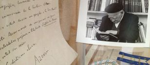 La exposici�n que se instal� en la biblioteca con motivo del centenario de Gamallo. 