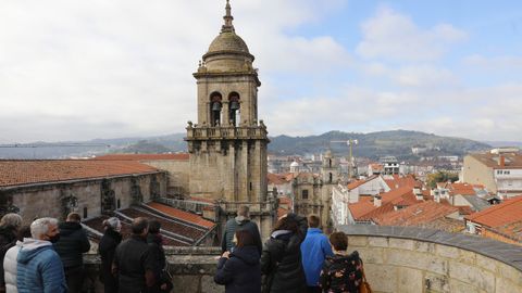 Uno de los balcones desde los que se observa la torre del campanario