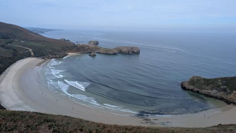 Playa de Torimbia en Llanes