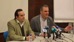 El secretario general de Vox, Ortega Smith, en Ourense