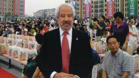 Javier Vidal en un evento mundial de turismo en Hangzhou, China