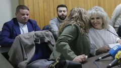 Omar Gonzalo, de azul, en el pleno de proclamacin de Diana Pieiro como alcaldesa.