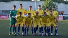 Alineación del Pontevedra ante el Estradense
