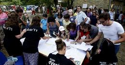 En la foto, un campamento de la Xunta que se desarroll� en Forcarei.