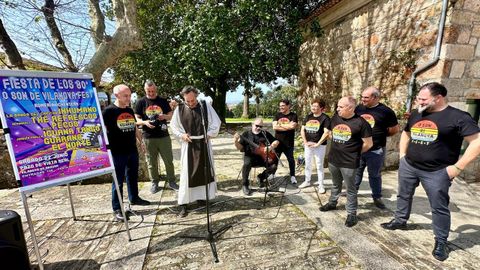 Santiago Snchez, el excorista de la banda que Los Inhumanos sealan, particip en la presentacin del festival en Vilanova