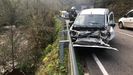 Estado en el que qued� el coche de la mujer herida en Belmonte