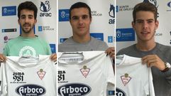 De izquierda a derecha: Miguel Real, Jos� Moure y Brais Lema