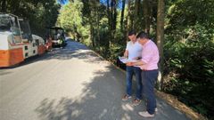 Jos� Ram�n Romero y Lu�s Ruiz comprobaron el avance de los trabajos.