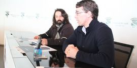 Nacho Couso y Jos� Antonio Varela presentaron ayer la carrera.