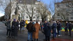 <span lang= gl >Acto do BNG na praza de Rosal�a, nunha imaxe de arquivo</span>